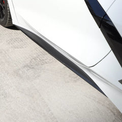 Carbon Fiber Side Skirt Trim Strip - Corvette C8 Stingray Coupe 2020-2025.