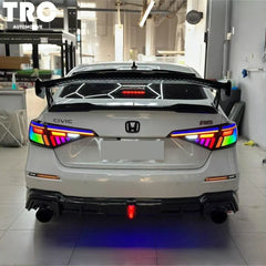 LED Sequential Smoked Tail Lights Upgrade - Honda Civic 11th Gen Sedan 2022-2024.