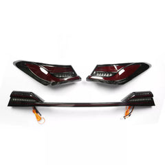 Smoked LED Tail Lights w/ Trunk Lid Light - 2018-2024 Toyota Camry.