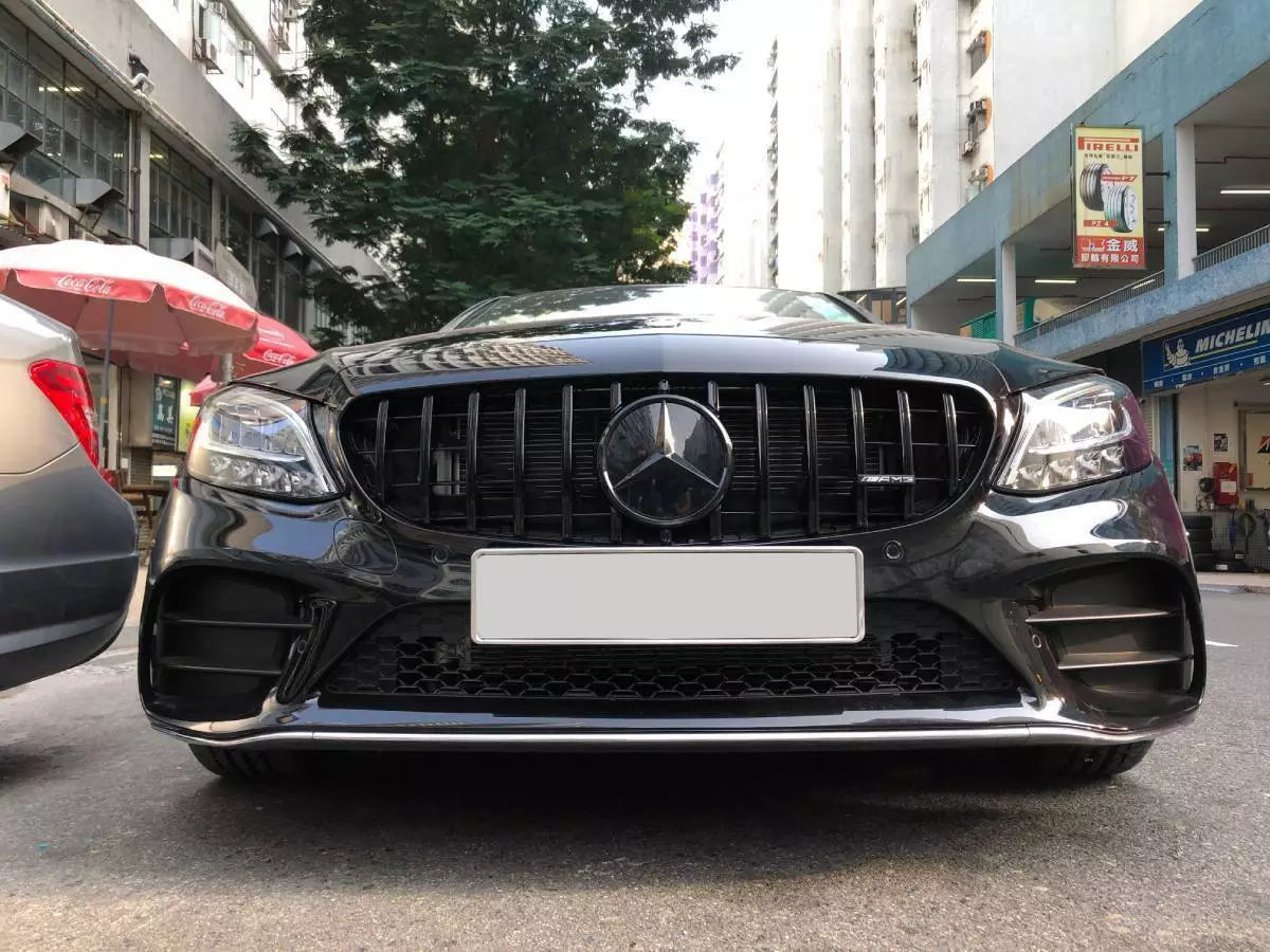 Mercedes Benz Full Black Emblem - Mercedes Benz  W205 W212 C300, C43 AMG, E350, E550, E63 AMG.