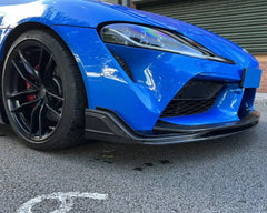 Carbon Fiber Front Splitter Lip ( 3pc ) - Toyota Supra GR A90 MK5.