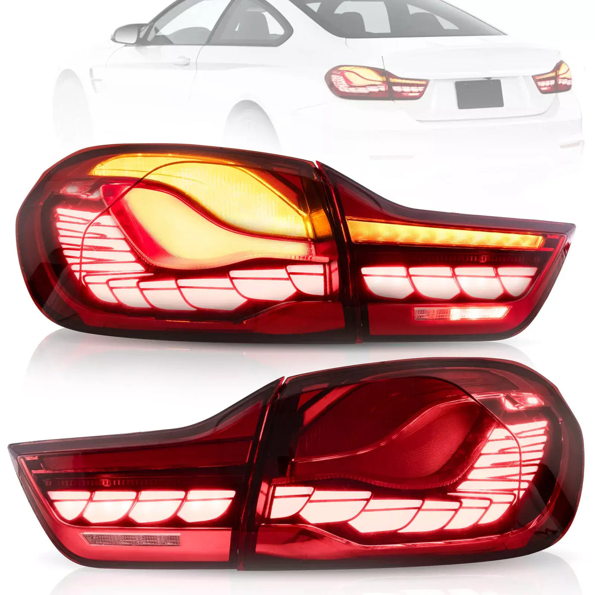 GTS OLED Rear Taillights - BMW F82 / F83 M4 & F32 / F33 / F36 4 Series.