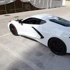 Carbon Fiber Side Skirt Trim Strip - Corvette C8 Stingray Coupe 2020-2025.
