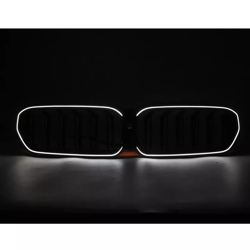 Gloss Black Front Grille w/ LED - BMW G30 5 series.