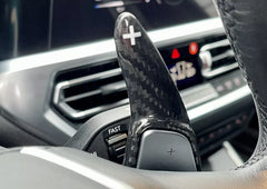 Carbon Fiber Steering Wheel Paddle Shifter Extension - Toyota Supra GR.