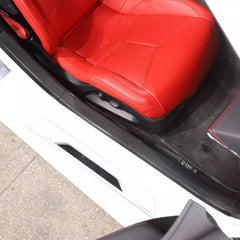 Carbon Fiber Interior Door Sill Trim Cover - Corvette C8 Z51 Z06 2020-25.