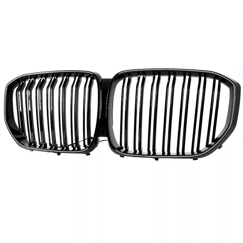 Gloss Black Front Grille W/ LED - BMW X5 X5M G05 2019-23 2022.