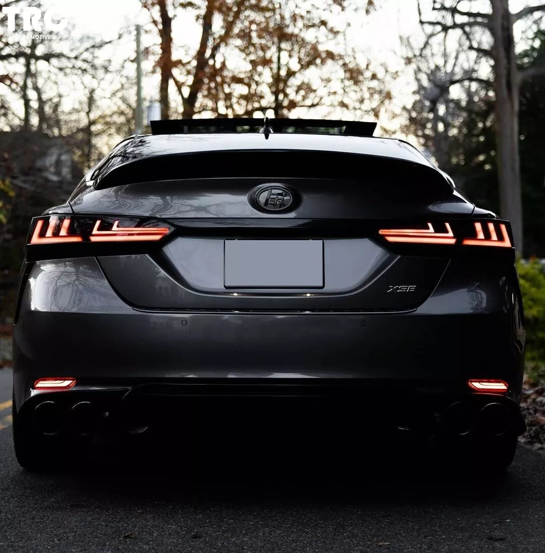 Full Smoked LED Tail Lights - 2018-2024 Toyota Camry Tail Light Kit.