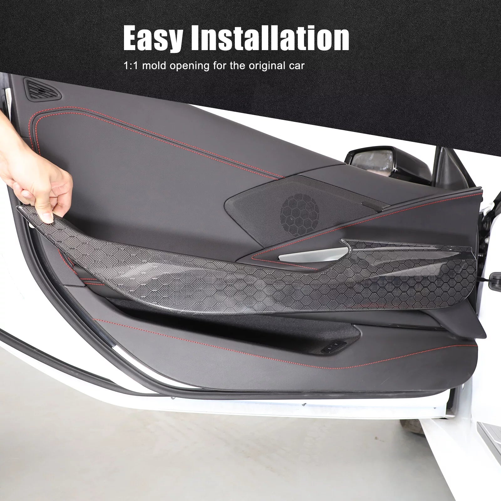 Inner Door Anti-Kick Panel Full Trim - Corvette C8.