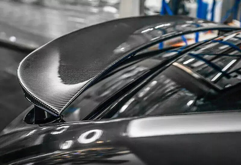CARBON FIBER OE-STYLE REAR TRUNK LID SPOILER WING - Tesla Model X.