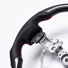 Carbon Fiber Steering Wheel w/ Red Stripe - Lexus IS250/350 & RX350.