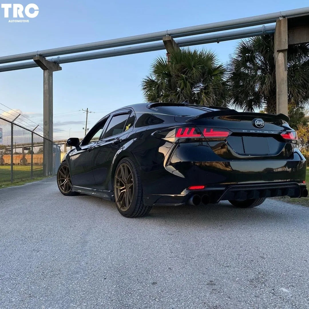 Full Smoked LED Tail Lights - 2018-2024 Toyota Camry Tail Light Kit.