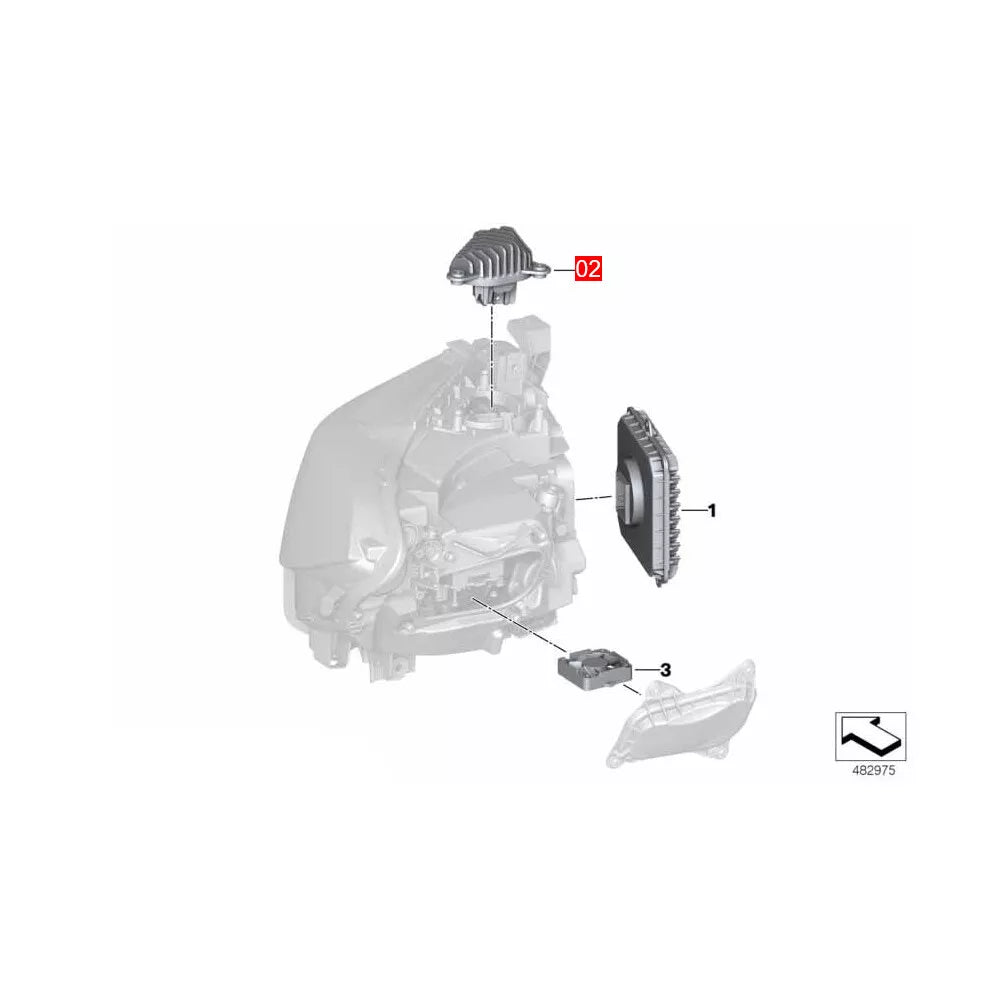 CSL Yellow Headlight DRL Module Upgrade - BMW F87 M2 F22 2 Series LCI.