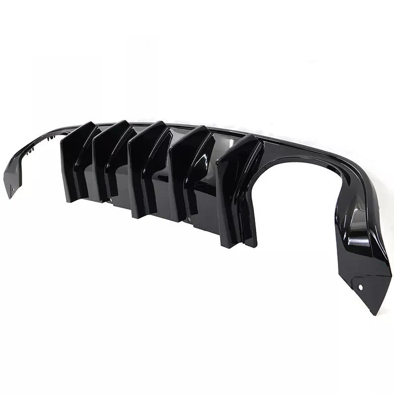 Gloss Black Rear Diffuser for Quad Tips V1 - 2015-2023 Dodge Charger.