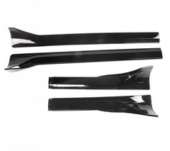 Gloss Black Side Skirts Extension V1 - 20-24 Tesla Model Y.
