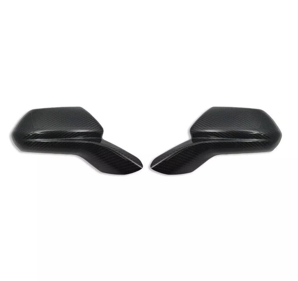 Carbon Fiber Mirror Cover Caps Overlay - 2016-2022 Chevy Camaro SS RS ZL1.