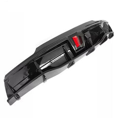 Gloss Black Rear diffuser w/ LED - 20-24 Tesla Model Y.