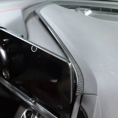 Carbon Fiber Dashboard L-shaped Trim Strip Cover - Corvette C8 20-24.