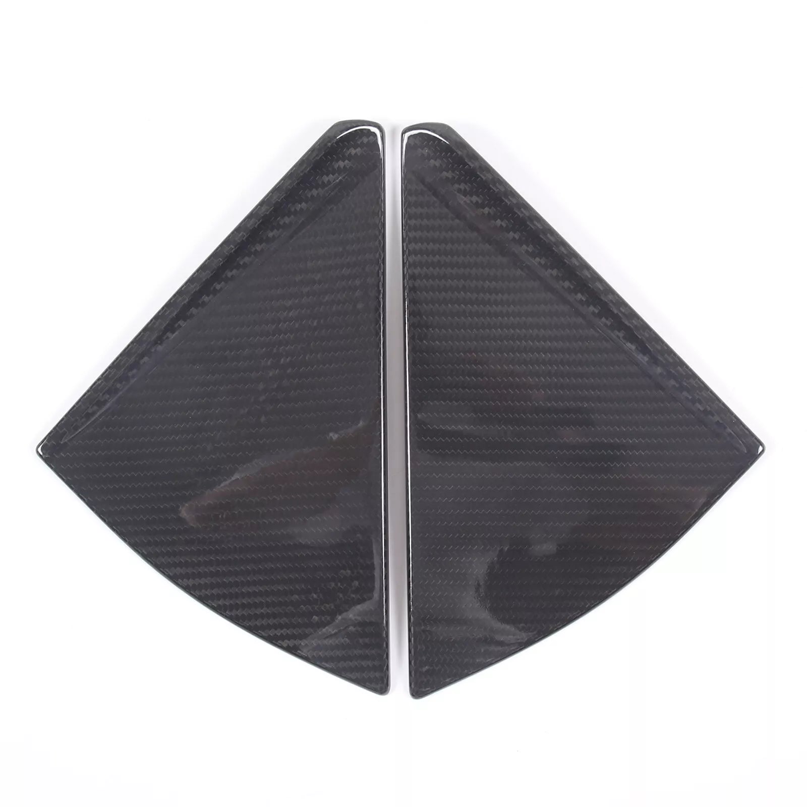 Carbon Fiber Rear Triangle Panel Trim Cover - Corvette C8 Convertible 20-23.