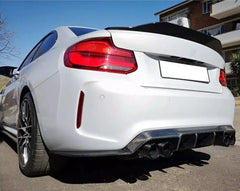 V-Style Carbon Fiber Rear Diffuser - BMW F87 M2 & M2C.