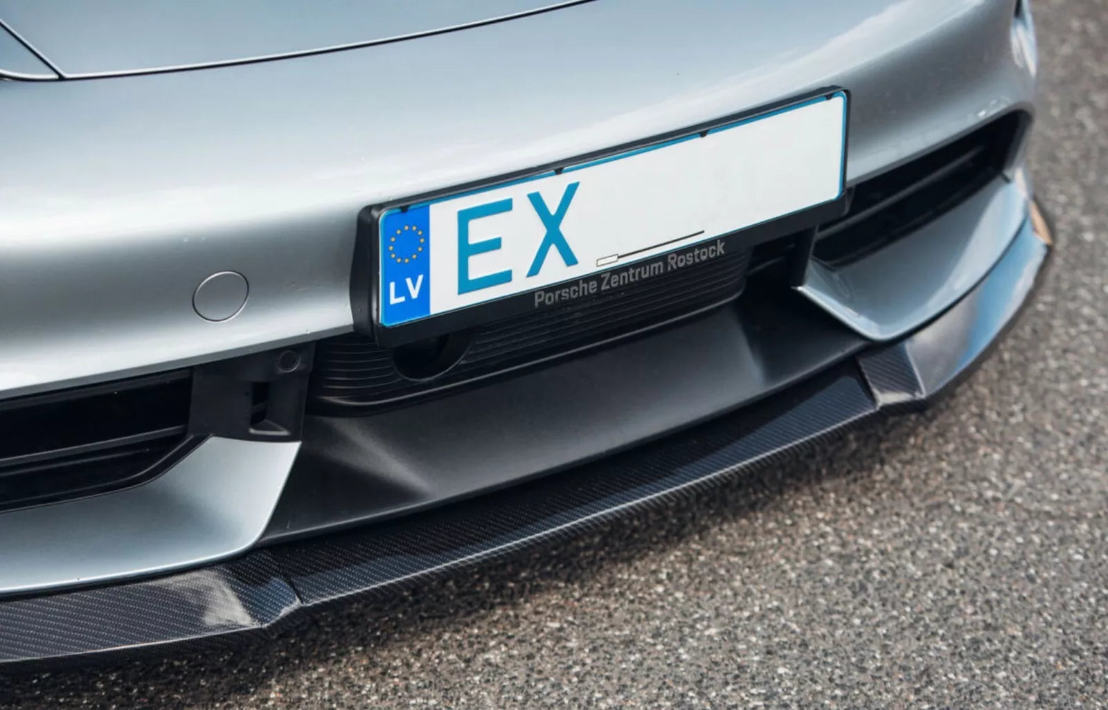 Carbon Fiber Front Lip Splitter - Porsche Taycan.