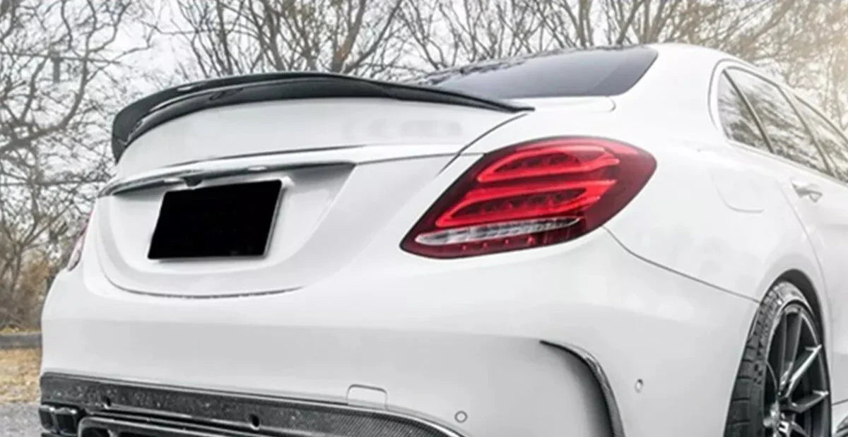 Gloss Black Rear Spoiler - Mercedes Benz W205 C300 C63 / C43 AMG.
