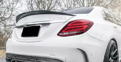 Gloss Black Rear Spoiler - Mercedes Benz W205 C300 C63 / C43 AMG.