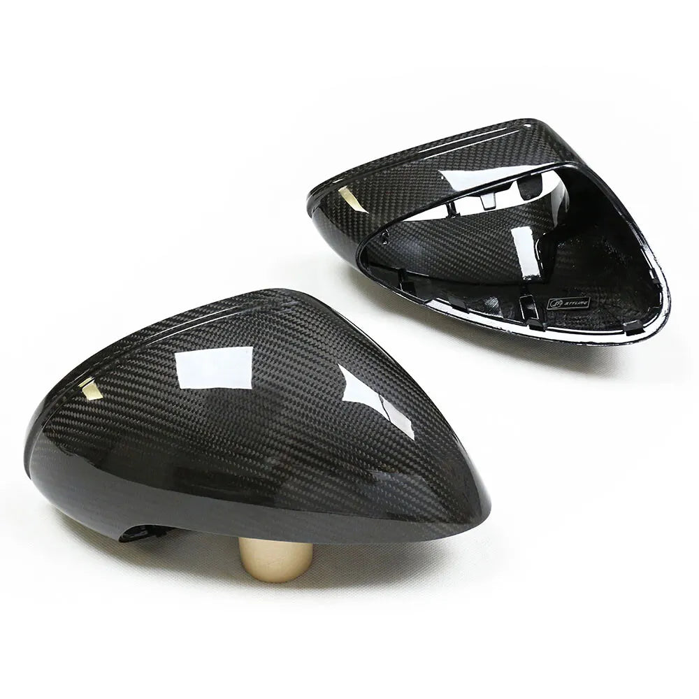 Dry Carbon Fiber Mirror Cap Set Replacement - Porsche 981 Boxster GTS 991 911.