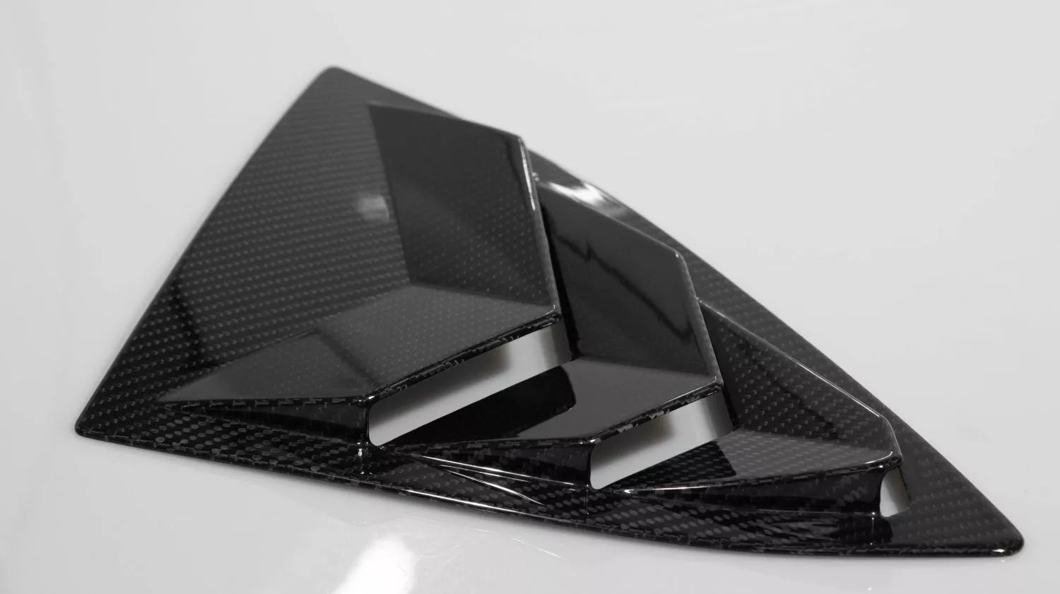 Carbon Fiber Window louver Cover Trim - Corvette C8 Coupe 2020-2024+.
