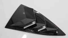 Carbon Fiber Window louver Cover Trim - Corvette C8 Coupe 2020-2024+.