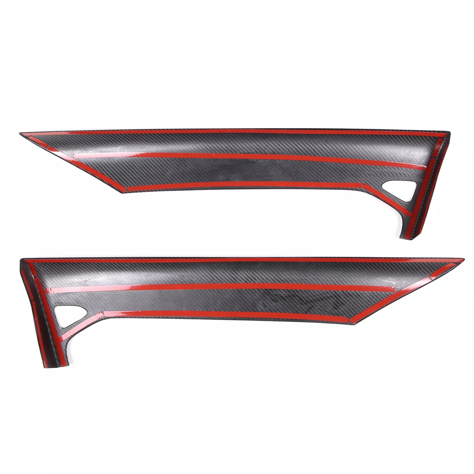 Carbon fiber Interior Door Upper Panel trim Cover - Corvette C8 20-25.