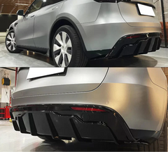 Gloss Black Rear Diffuser V1  - 20-24 Tesla Model Y.