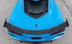 Carbon Fiber Rear Wing - Chevrolet Corvette C8.