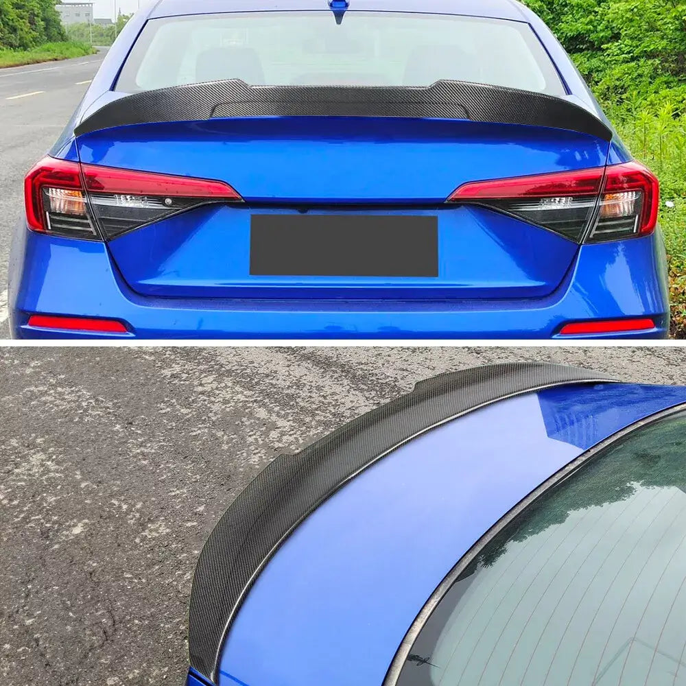 PSM Style Carbon Fiber Rear Trunk Spoiler - Honda Civic 11th Gen.