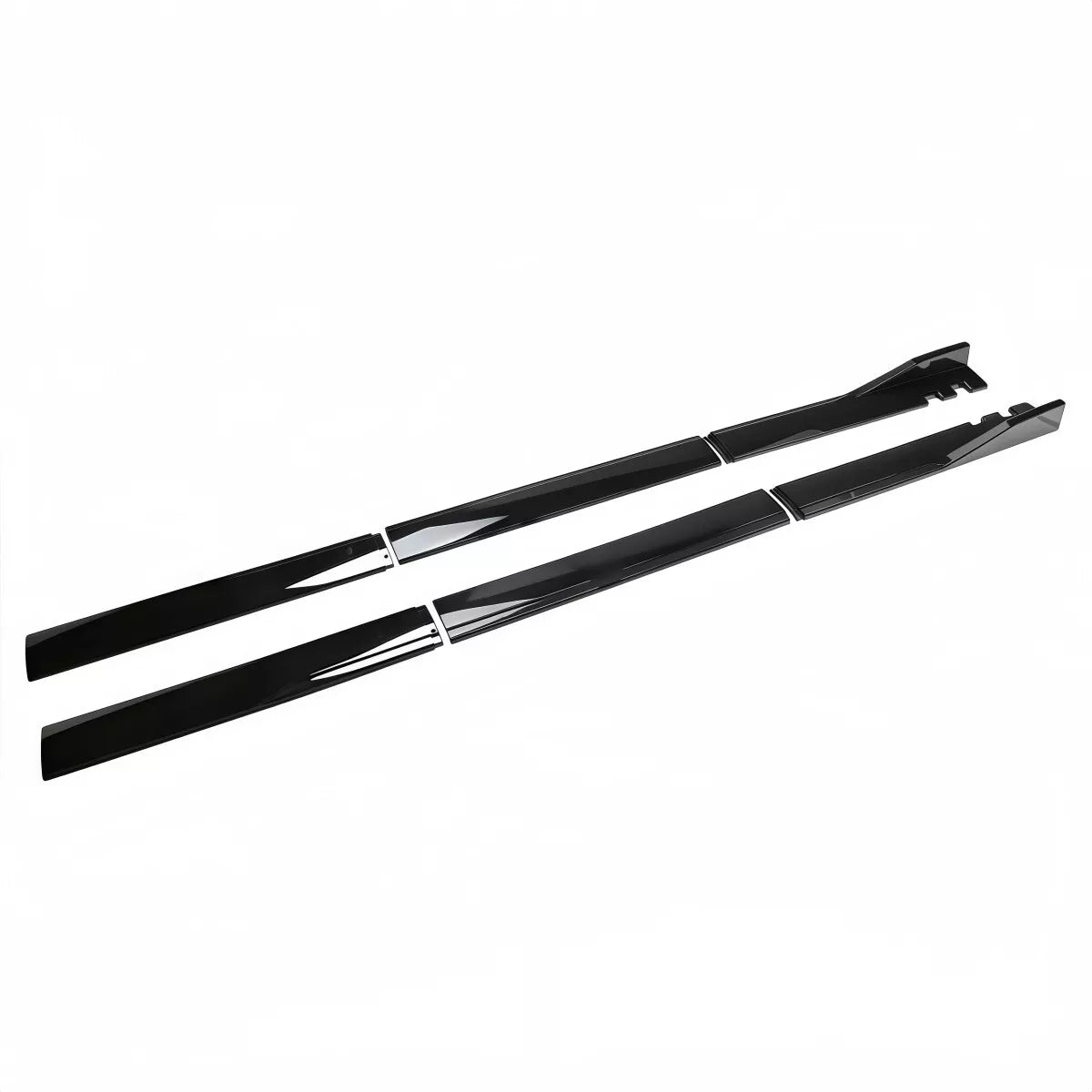 Gloss Black Side Skirt (3pc) for Lexus IS300 IS350 IS500 (2021-2023).