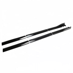 Gloss Black Side Skirt (3pc) for Lexus IS300 IS350 IS500 (2021-2023).