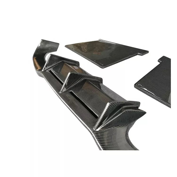 MT Style Carbon Fiber Rear diffuser - 2017-2021 BMW F87 M2.