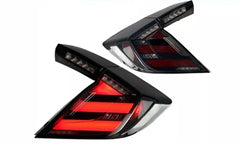 V3 Smoked LED Tail Lights Set - Honda Civic Hatchback/Type R 2016-2021.