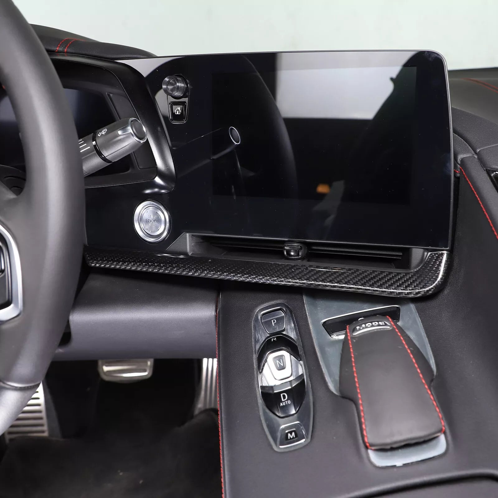 Carbon Fiber Interior Dash Air Vent Strip Trim - Corvette C8 2020-2024.