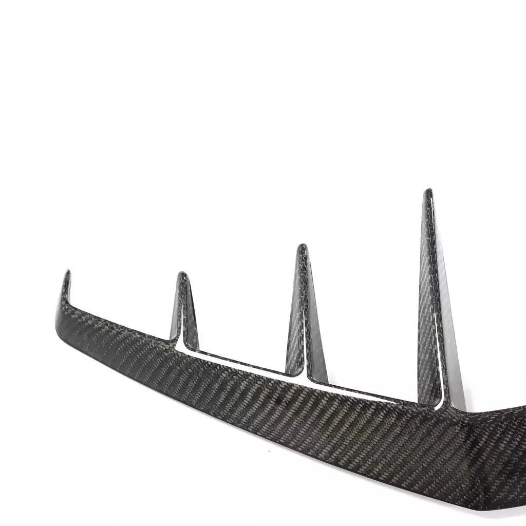 Carbon Rear Bumper Canard Fins C Blades -  Infiniti Q60 Q60S 2016-22.