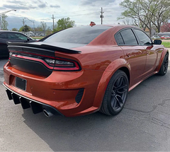 Gloss Black Rear Diffuser - 2020-2023 Dodge Charger Widebody.