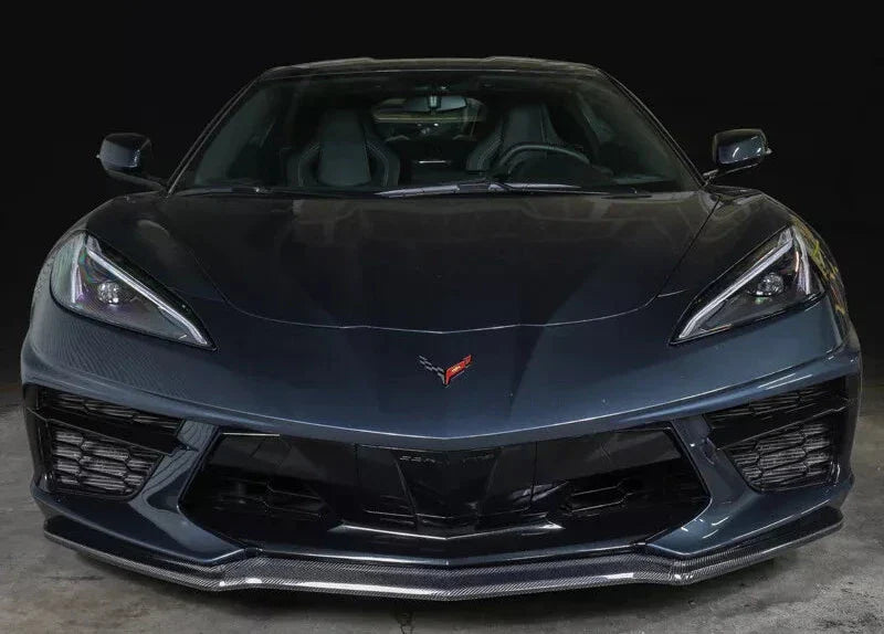 Carbon Fiber Front Bumper Lip - Chevy Corvette C8 Z51 20-24.