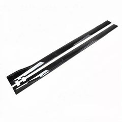 Gloss Black Side Skirt (3pc) for Lexus IS300 IS350 IS500 (2021-2023).