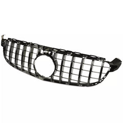 Gloss Black GT R Grille Grill For Mercedes-Benz W205 C63 C63S 2015-2018.
