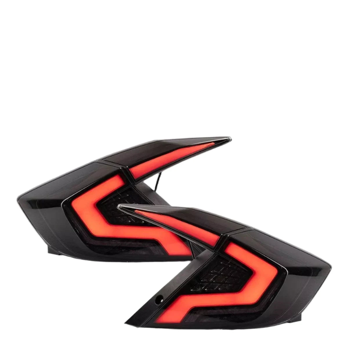 Smoked G Series Style LED Taillights Set - Honda Civic 10th Gen 2016-2021.