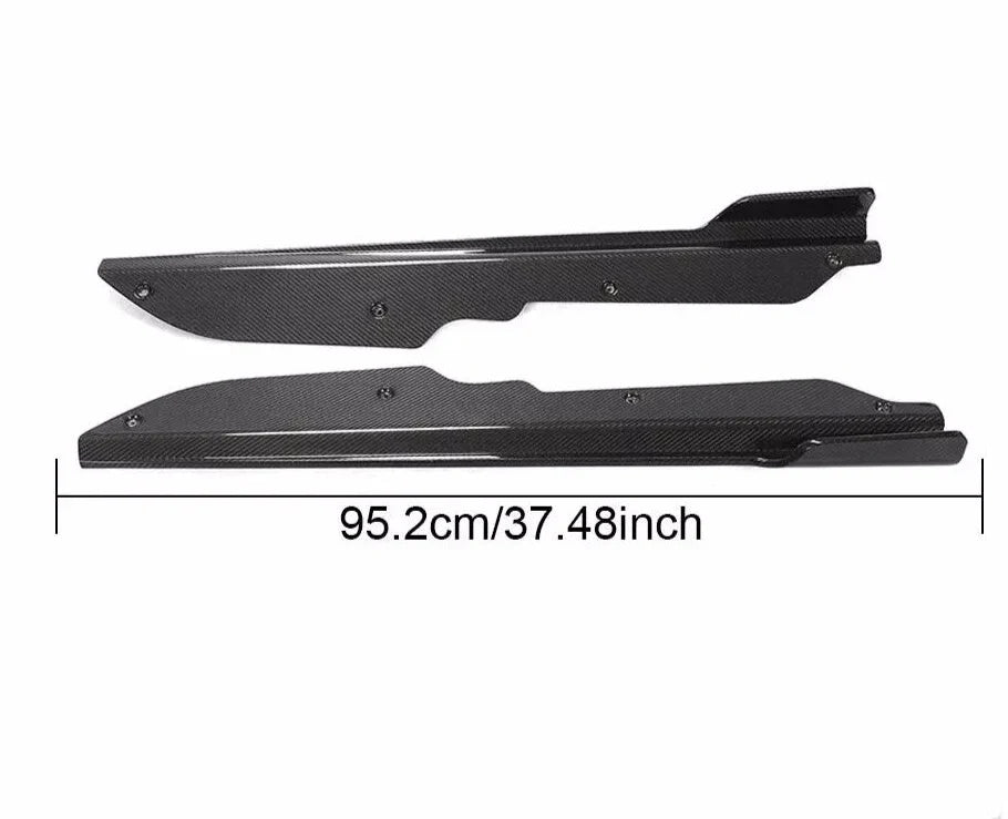 Carbon fiber Side Skirts Extension Panel - Chevrolet Corvette C8 2020-2024.