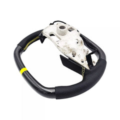 Carbon Fiber Steering Wheel w/ Yellow Stripe - Corvette C8.