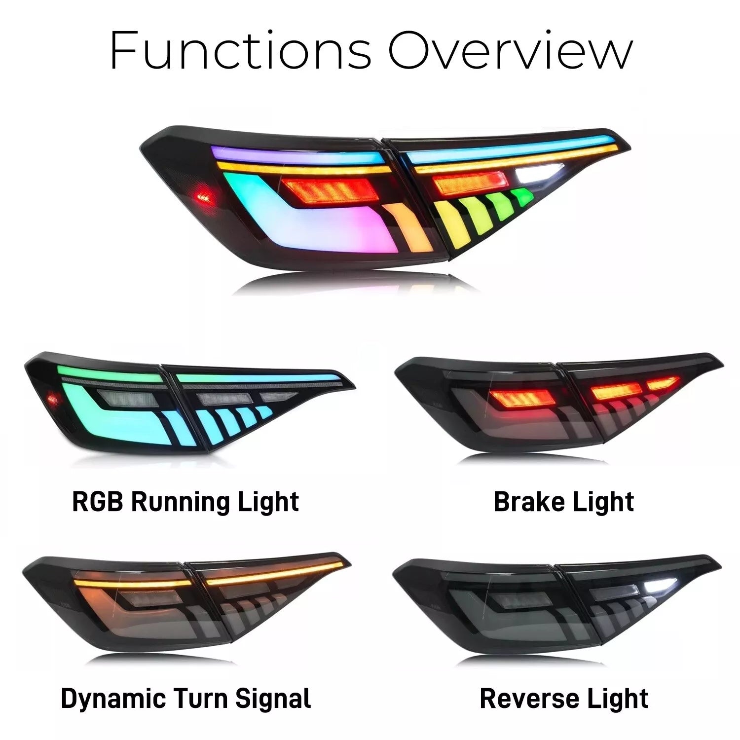 LED Sequential Smoked Tail Lights Upgrade - Honda Civic 11th Gen Sedan 2022-2024.
