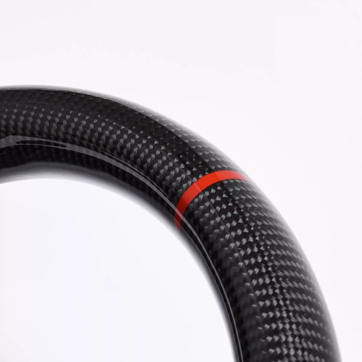 Carbon Fiber Steering Wheel w/ Red Stripe - Lexus IS250/350 & RX350.