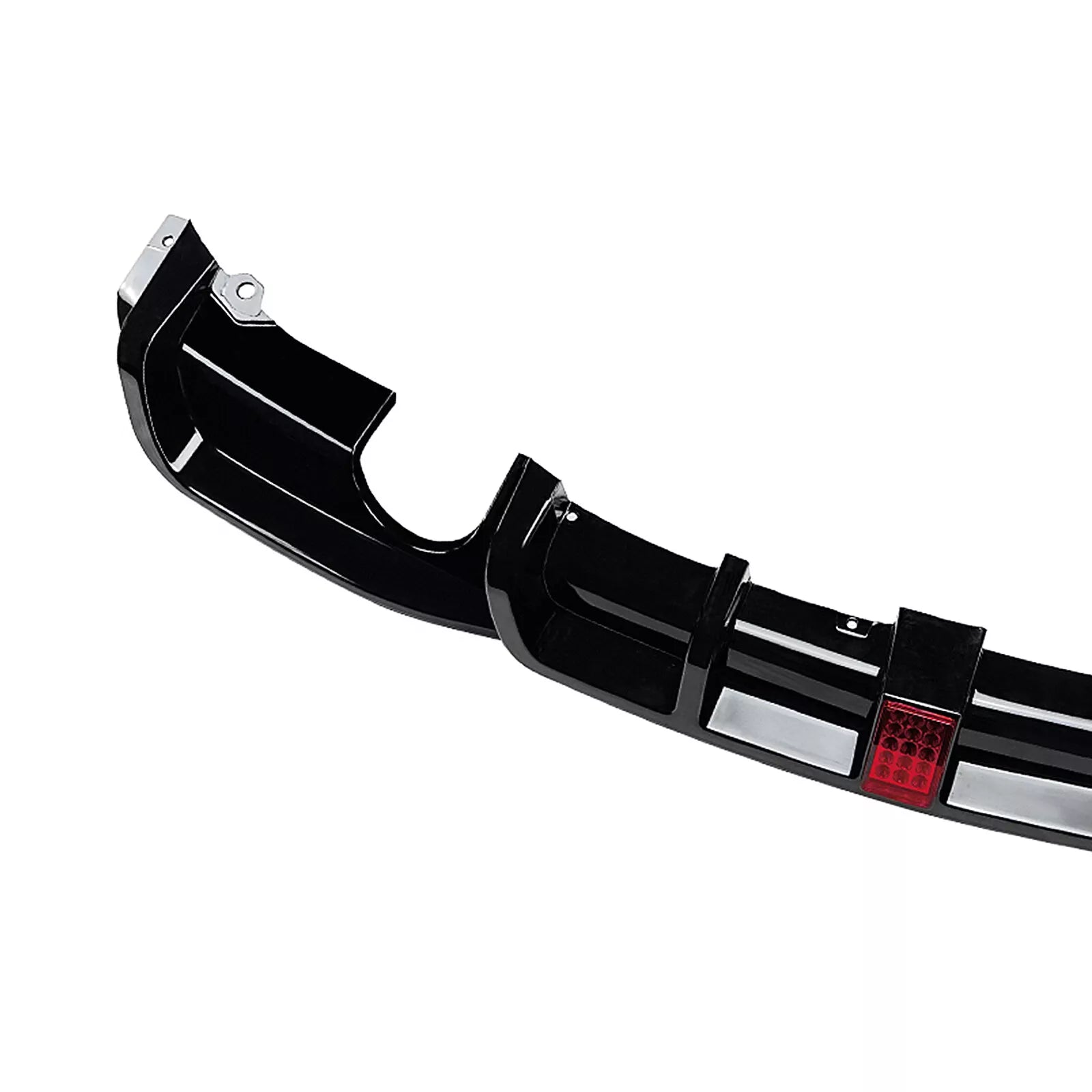 Gloss Black Rear Diffuser w/ LED - BMW 2013-2019 F30 3 Series M Sport.